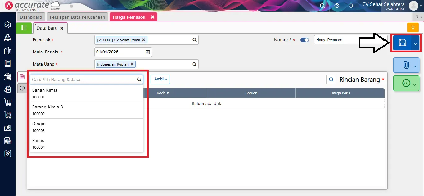 Cara membuat harga pemasok